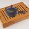 Portable Chinese Gongfu Kung Fu Tea Set Rotating Ceramic Teapot Teaware (G)