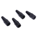5pcs Bicycle Presta High Aluminium Pressure Valve Caps Dust Covers (Black) Newly