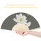 Folding Fans Flowers DIY Painting By Numbers Fans Art Craft Home Decor for Gifts