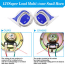 2pcs Universal Multi-tone Electric Air Horn Loud 12V Car Motorcycle Truck Horns