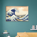 5D DIY Diamond Painting Full Round Drill Wave Ukiyoe Mosaic Rhinestone Picture