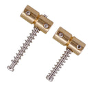 4pcs 4 Strings Brass Guitar Bridge Saddles for Electric Guitar Bass Bridges
