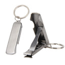 2 in 1 Bottle Opener EDC Foldable Hand Toe Nail Clippers Cutter  Keychain Newly
