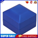 LED Lighted Earring Ring Gift Box Wedding Engagement Jewelry Case (Blue)