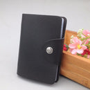 Solid Color 12 Slots Card Holder Wallet Women Men Business Cards Bags (5)