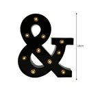 Letters LED Night Lights Alphabet Symbol Sign Lamp Home Wedding Decor (&) Newly