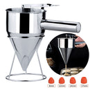 Cupcakes Multi-caliber Stainless Steel Pancake Batter Dispenser Funnel