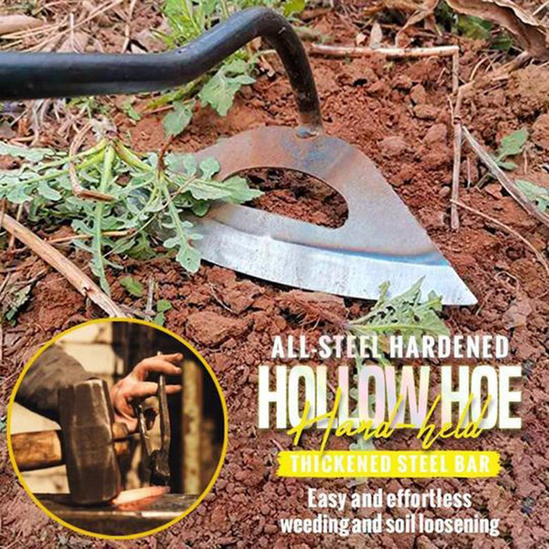 Steel Weeding Shovel Farm Tool Handheld Hollow Hoe Agriculture Rake Tool Newly