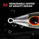 7cm 60g Spoon Jigbait Sinking Fishing Lure Artificial Tackle for River (Sil