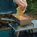 Thickened Folding Frying Pan Cooking Pot for Outdoor Camping Picnic BBQ Cookware