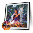 5D DIY Full Drill Diamond Painting Wolf Girl Cross Stitch Embroidery Kits Newly