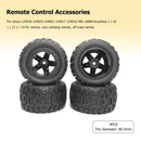 4pcs Wheel Tires Soft Rubber Wheel Tires Tyre for Wltoys 144001 124018 HBX 16889