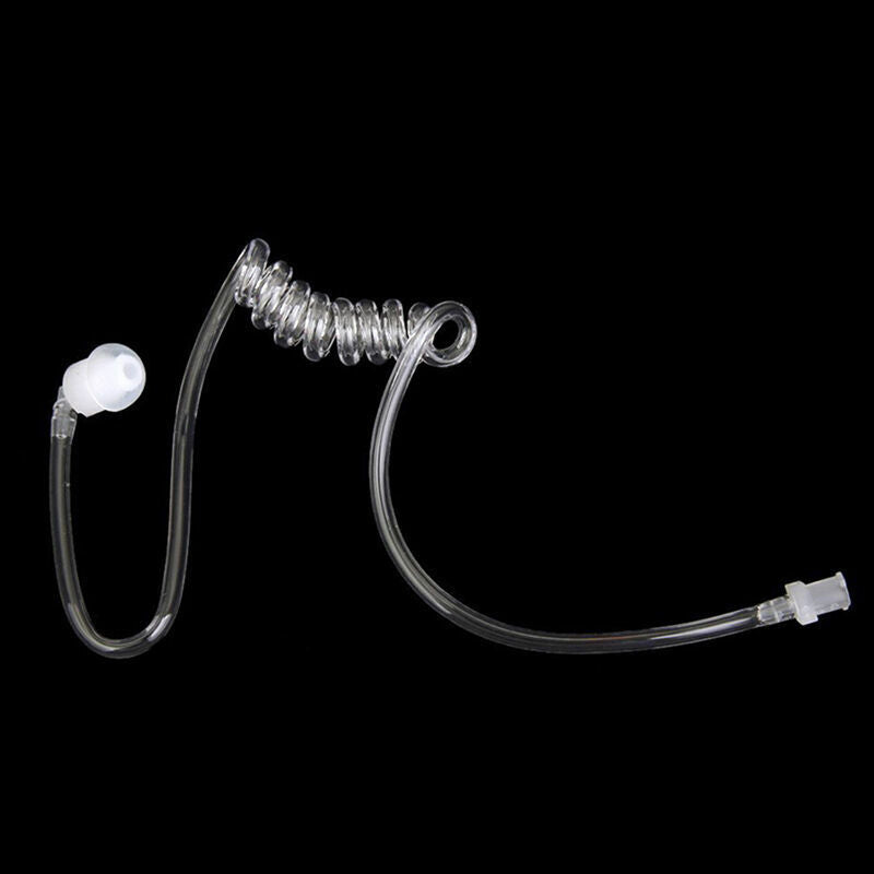 Surveillance Security Coiled Acoustic Tube Ear Tip He For Earphone U3O0 S0J2
