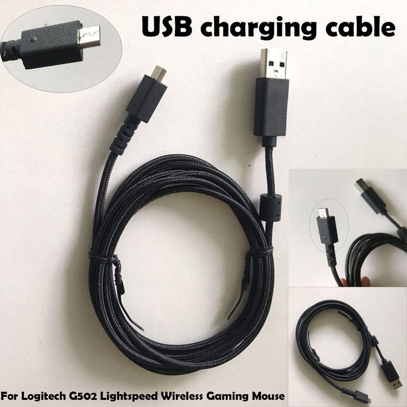 Spare Parts USB Data Cable for Logitech G502 Lightspeed Wireless Gaming Mice