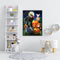 Frameless Oil Paint By Numbers DIY Halloween Dog Cat Picture Craft for Home