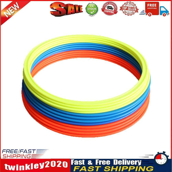 5pcs Football Soccer Speed Agility Rings Sport Training Equipment (30cm) Newly