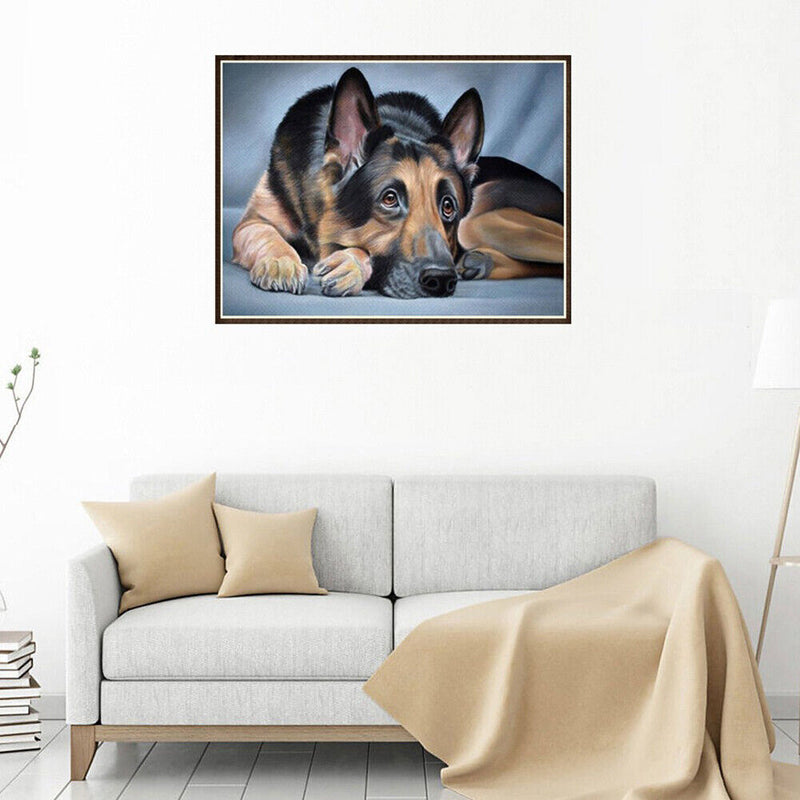 DIY Diamond Painting Dog Cross Stitch Rhinestone Embroidery Mosaic Kit