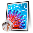 Digital Oil Paint By Numbers Flower Drawing Wall Art DIY Hand Painted Pictures