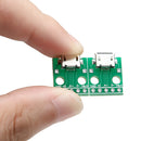 10pcs MICRO USB to DIP Adapter 5pin female connector B type pcb converter Newly