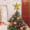 Glitter Christmas Star Tree Topper Sparkling Five-Point for Star Christmas Tree