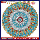 DIY Art Decor Datura Pattern 10x10x0.5cm Diamond Rhinestones Paintings (Blue1)