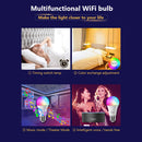 LED WiFi Smart Light E27 Bulb Head RGBCW Color Voice Lamp Home Party Decor Newly