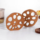 Mat Wooden Coasters Coffee Mug Pad Wood Pads Lotus Root Slice Tea Cup Mats