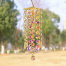 Wind Chimes Hanging Drops Colorful Crystal Pendant Home Room Garden Decoration