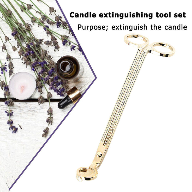 Stainless Steel Candle Wick Trimmer Oil Lamp Trim Scissor Cutter Snuffer Tool