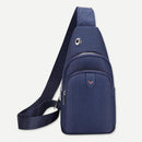 Simple Pure Color Sports Shoulder Handbags Men Oxford Cloth Crossbody Chest B