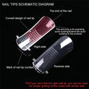 Quick Building False Nail Tips Finger Extension Mold Quick Building Nail Forms
