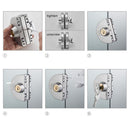 Steel Glass Door Lock Double Bolt Sliding Door Lock Double Open Glass Door Lock