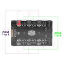 1 to 6 Multi Way Splitter PWM ARGB Fan HUB 4Pin PWM 3Pin Addressable RGB Adapter