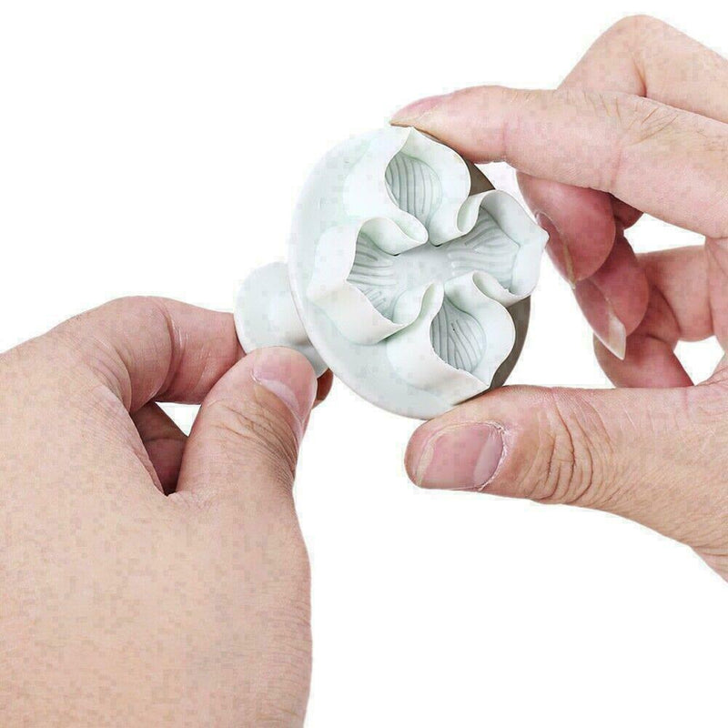 3x Hydrangea Flower Craft Fondant Cake Plunger Mould Cake-Decor V0K8 D U7P9