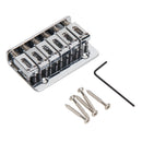 6 Saddle Hardtail Bridge Top Load 65mm for Electric Guitar + 5pcs Screws