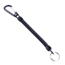 Retractable Spring Rope Camping Anti-lost Keychain Fishing Lanyard (Black) Newly