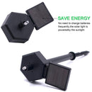 5pcs Solar Power LED Waterproof Garden Landscape Owl Lawn Light (White)