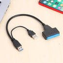 5GBPS SATA to Dual USB3.0 Master JMS578 Converter Cord for 2.5 inch SATA/HDD Box