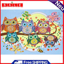 Diamond Painted DIY Cartoon Owl Partial Special Rhinestone Set