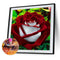 Handmade DIY Full Round Drill Diamond Painting 5D Valentine Rose Poster Kit