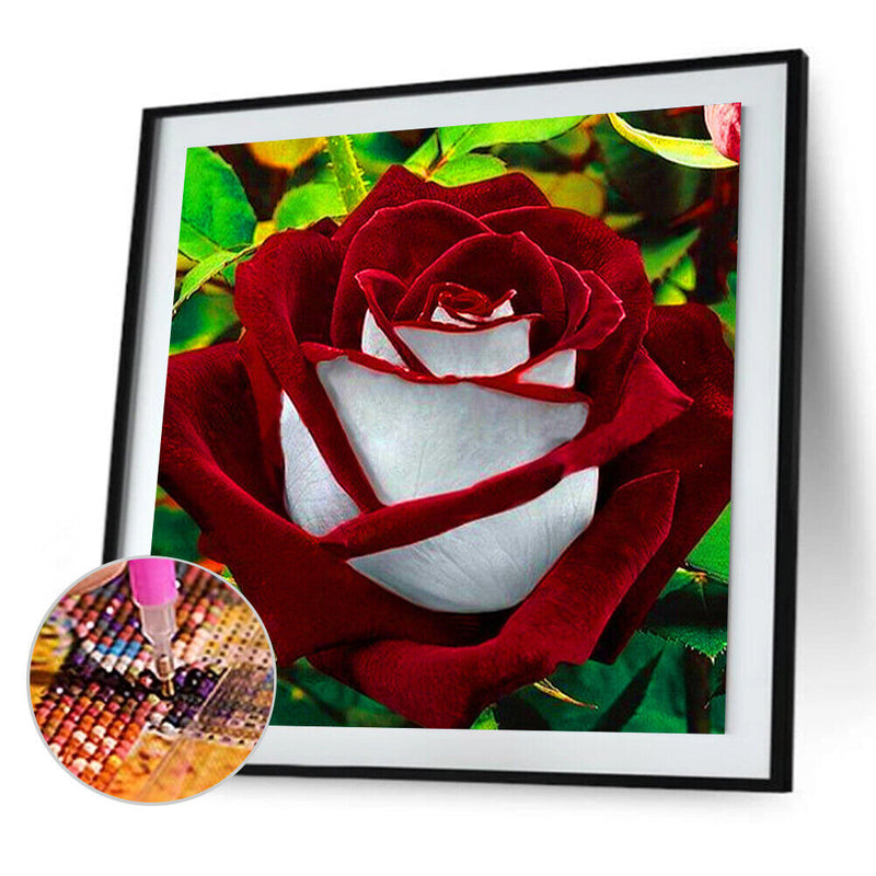 Handmade DIY Full Round Drill Diamond Painting 5D Valentine Rose Poster Kit