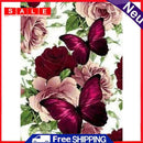 Butterfly Flower DIY Full Embroidery Set 11CT Counted Handmade Needlework Kits