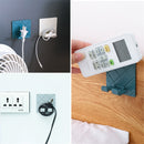 Hook Wall Hanger Poster Adhesive Folding Cord Holder Storage Hanger Double Hook