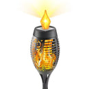 LED Solar Flame Torch Flickering Light Waterproof Lawn Path Decor (1pc)