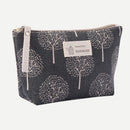 Printed Cosmetic Bag Canvas Purse Zip Makeup Wash Storage Pouch (Style 6) Newly