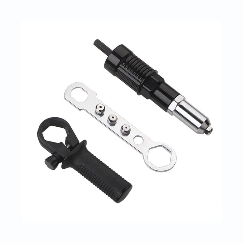 2.4-4.8mm Electric Rivet Gun Adapter Insert Cordless Rivet Nut Tools Kit Newly
