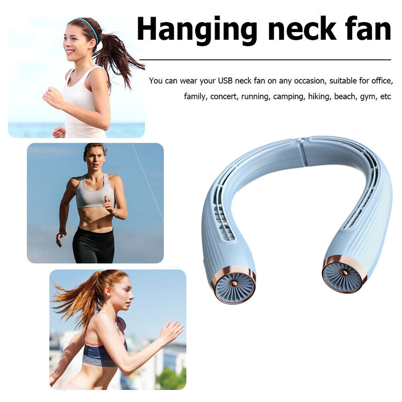 Portable Cooler Mute Air Cooling 3 Speed Wearable Mini for Outdoor Travel Sports