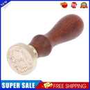 Retro Rose Pattern 26 Letter A-Z Alphabet DIY Wax Seal Stamp with Handle(A)