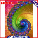 5D DIY Full Round Drill Diamond Paint Swirl Mosaic Rhinestone Drawing Picture