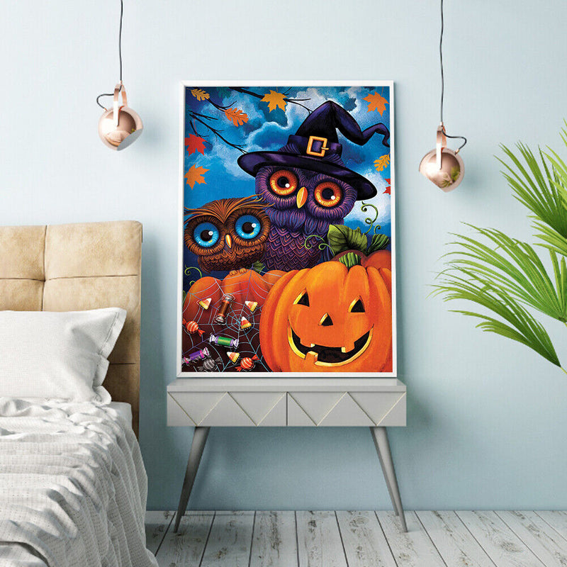 #A 5D DIY Diamond Painting Kits Full Round Drill Halloween Mosaic Picture (Y637)
